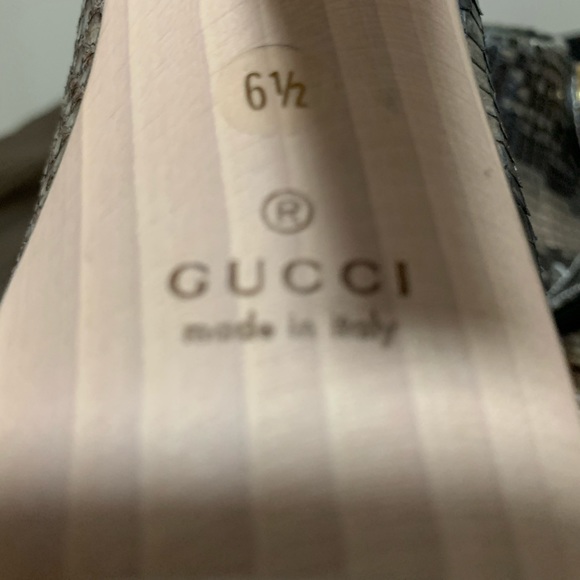 Vintage Gucci Python Clogs - Picture 4 of 5